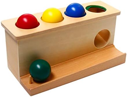 Montessori Toddlers Wooden Push Ball Toy for Learning