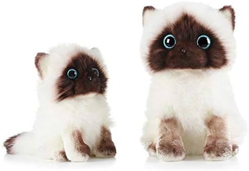 AngelGift Siamese Cat Plush Pillow Toy 8 20cm