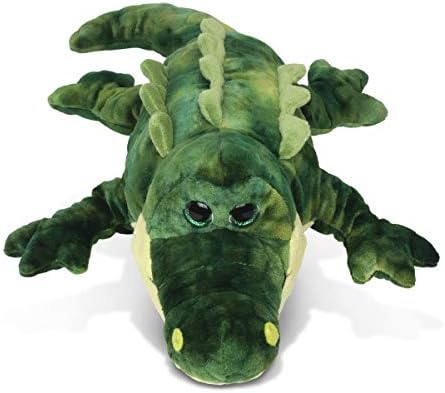 DolliBu Plush Alligator Stuffed Animal - 18 Inch Huggable Green Gator Toy