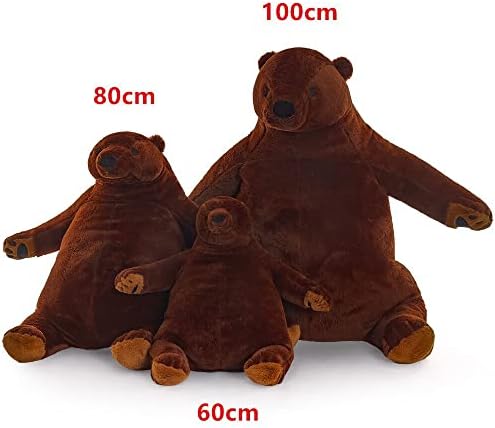 SNOWOLF Giant Cuddly Brown Teddy Bear Stuffed Animal