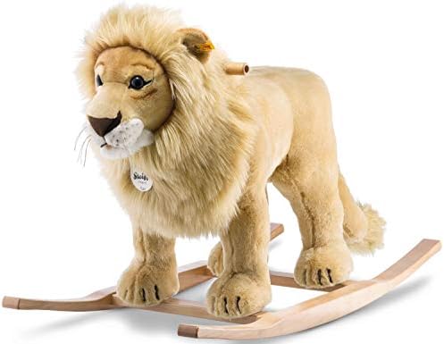 Steiff Leo Riding Lion Stuffed Rocker for Kids