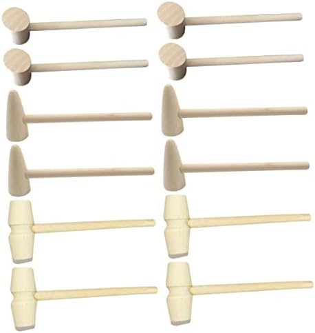 DECHOUS Wooden Hammer Toy Set 15pcs Safe and Durable