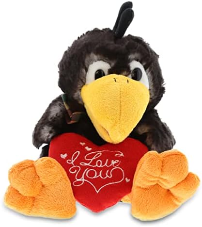 DolliBu I Love You Valentine Sitting Crow Plush - 95 Inches