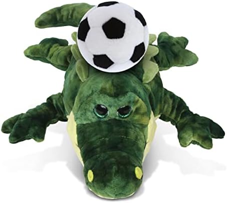 DolliBu Gator Plush with Soccer Ball - 18 Inches
