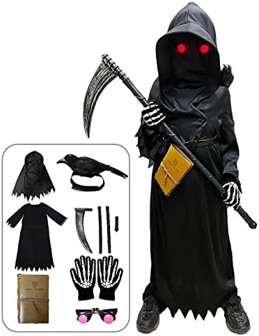 Longpo Halloween Costume for Boys Grim Reaper Set 1