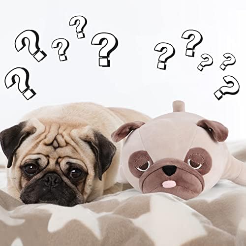 Meowtastic Pug Weighted Plush - 28 Inch 40 Lbs Comfort Pillow
