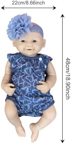 18 Inch Unpainted Reborn Silicone Baby Doll for Kids