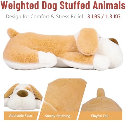 Niuniu Daddy 18 Inch Weighted Dog Stuffed Animal