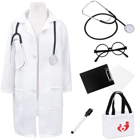 Doctor Costume for Kids Lab Coat Nurse Scientist Costume