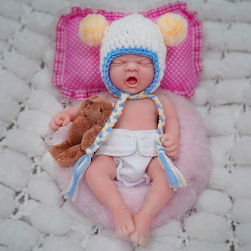 MYREBABY 7 Inch Reborn Baby Doll Boy with Accessories