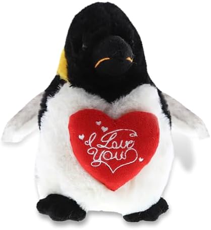DolliBu I Love You Emperor Penguin Plush - 7 Inches