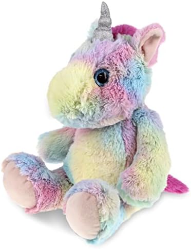 DolliBu Plush Unicorn - Soft Huggable 9 Inch Rainbow Toy