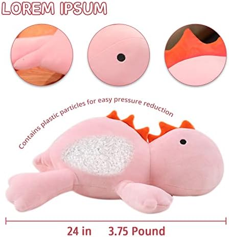 PopMeme Weighted Dinosaur Plush Throw Pillow 24 35lbs
