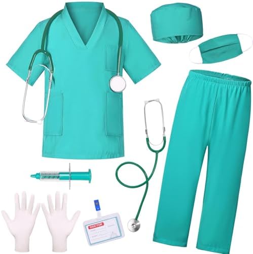 Doctor Costume for Kids Toddler Girls Boys Halloween Party Dress Up