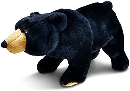 DolliBu Plush Black Bear Stuffed Animal - 16 Inches