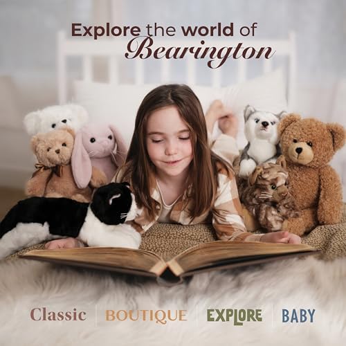 Bearington Collection Lil Domino 8 Inch Plush Cat