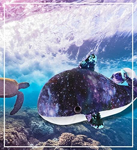 DolliBu Whale Space Flip Sequin Plush Toy 1