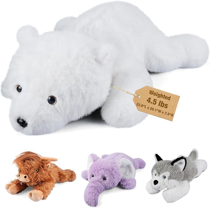 Bobbie Laxi 23 Polar Bear Weighted Plush Toy