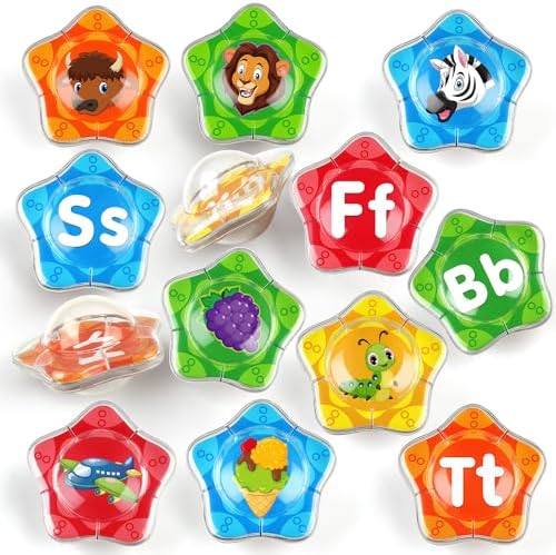 Coogam 26pcs Starfish Floating Alphabet Letters Bath Toy Set