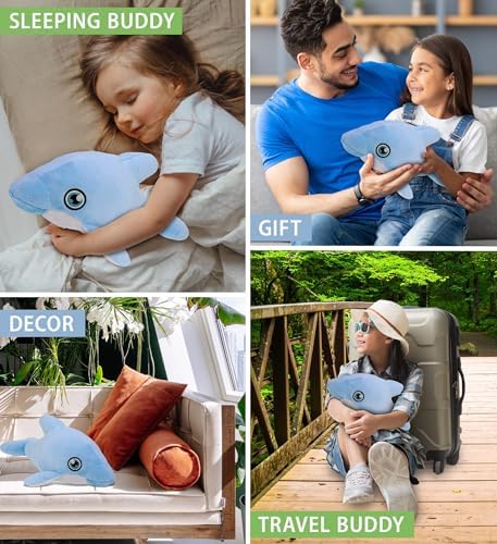 DolliBu Dolphin Eco-Friendly Plush Toy - 135 Inch