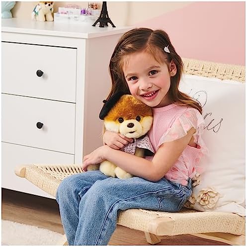 GUND Boo Plush Dog with Paris Beret 9 Inch
