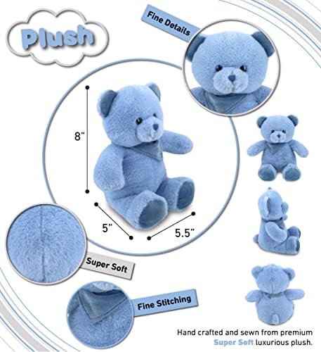 DolliBu Plush Bear Stuffed Animal - 8 Inches