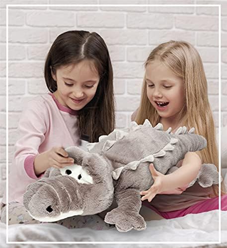 DolliBu Big Alligator Plush Pillow 33 Inch
