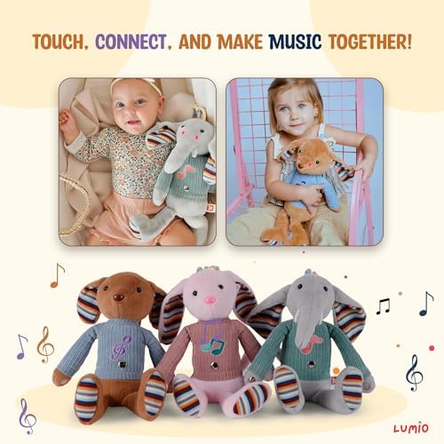 Lumio Musical Bunny Plush Toy with Lights Sounds 1
