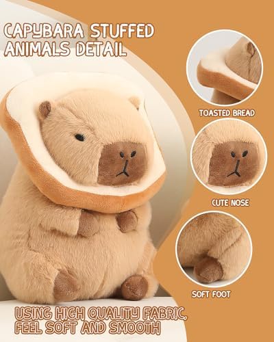 Bestsea Cute Capybara Plush Pillow 12 Inch