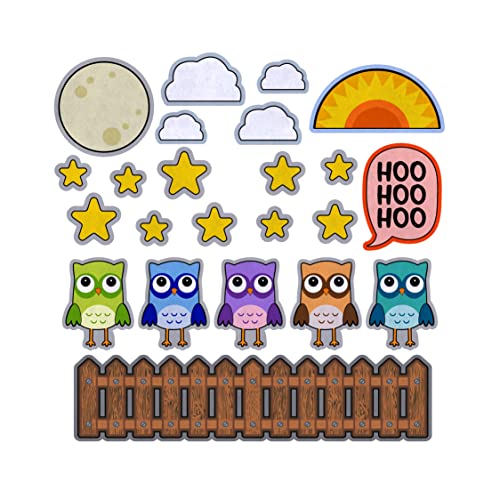 Groovy Giftables 5 or 10 Little Owls Felt Play Art Set