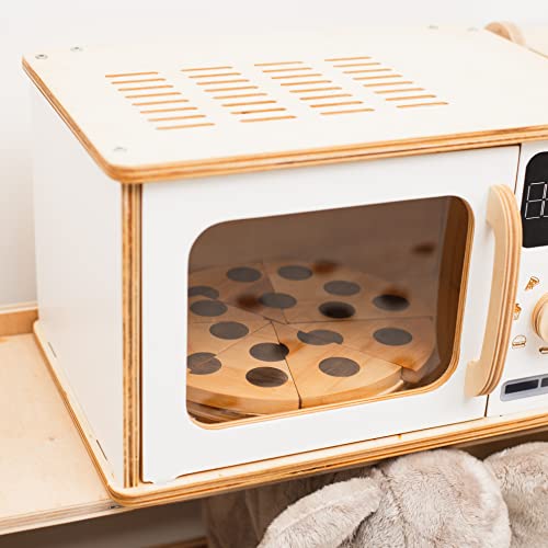 Enjoy The Wood Wooden Microwave Toy for Toddlers