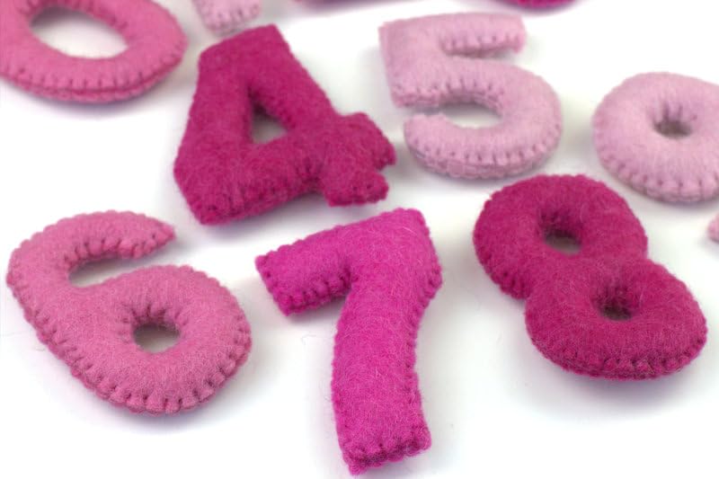 Matthew Mae Monthly Milestone Felt Number Set PINK