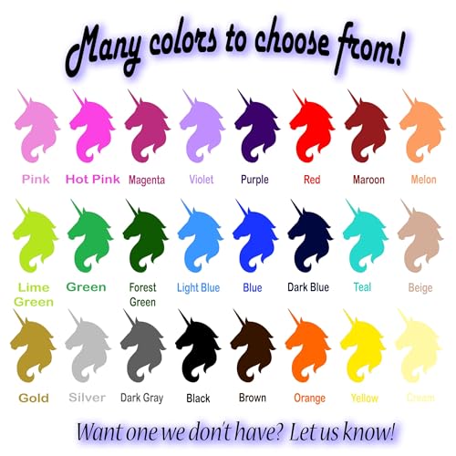 Personalized Unicorn Birth Stat Stuffed Animal - 185 Tall
