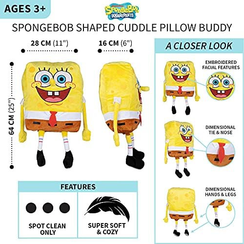 Spongebob Squarepants Plush Cuddle Pillow Buddy by Franco