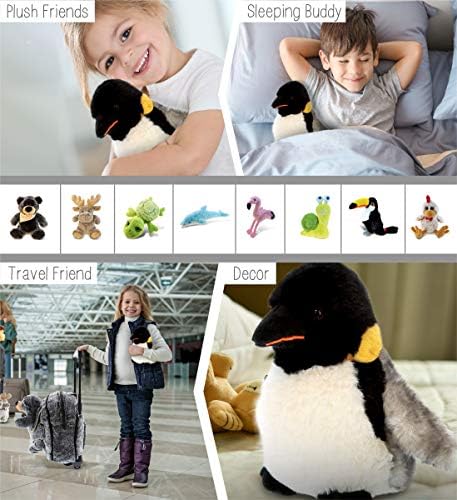 DolliBu Plush Penguin - 7 Inch Huggable Stuffed Animal