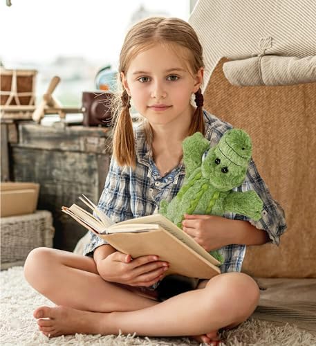 Puzzled DolliBu Green Alligator Plush Toy - 115 Inches