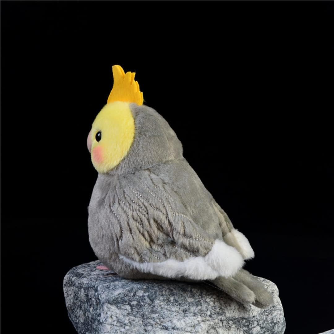 ZCPACE 2pcs Realistic Cockatiel Plush Toy Set