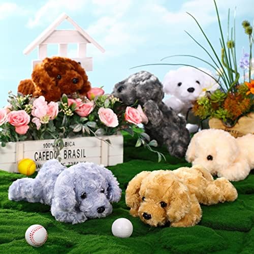Harrycle 6 Pcs 8 Inch Plush Dog Stuffed Animal Set