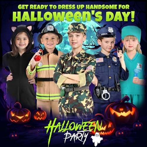 GIFTINBOX Kids Army Costume for Boys Halloween
