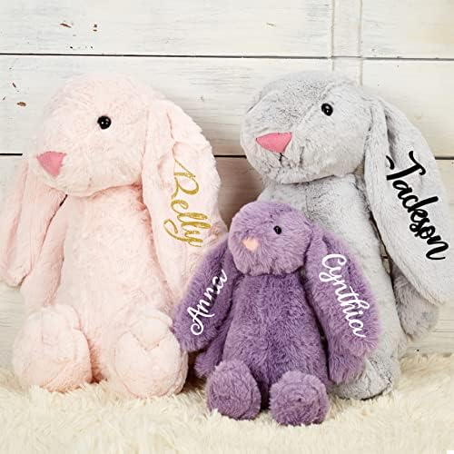 Personalized Valentines Bunny with Embroidered Name