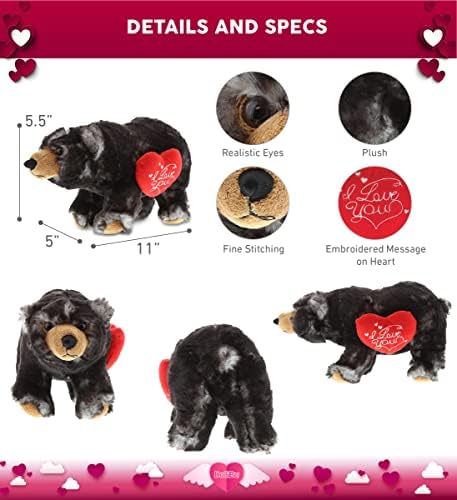 DolliBu I Love You Valentine Plush Bear - 11 Inches