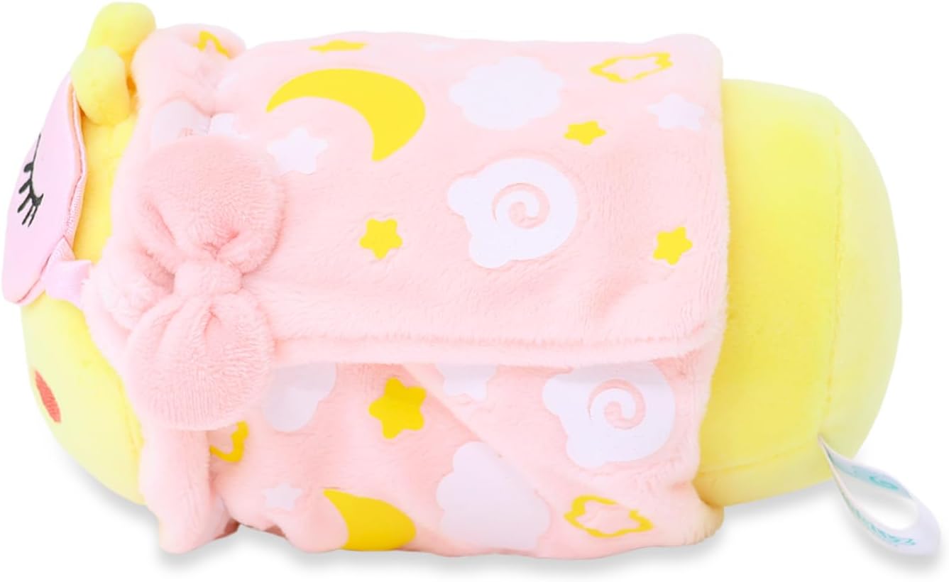 Anirollz Stuffed Animal Plush Toy Spa Day Chickiroll with Eye Mask
