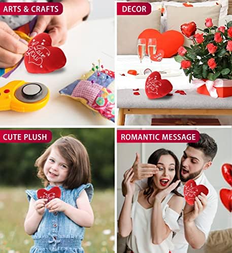 DolliBu I Love You Red Heart Plush Toy - 3 Inch Mini Stuffed Animal