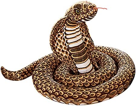 67 Inch Realistic King Cobra Plush Toy Snake