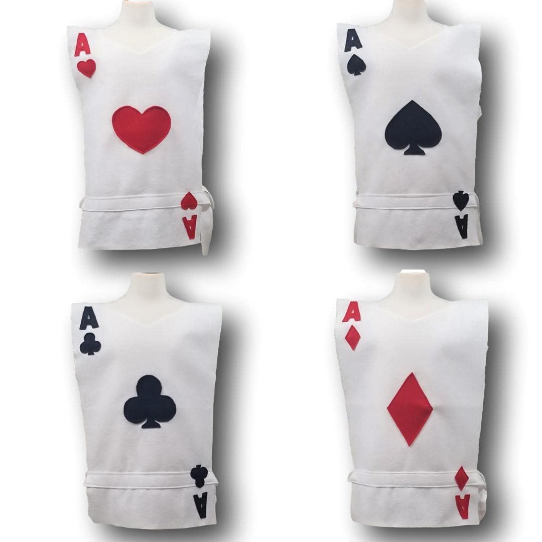 Jack of Hearts Costume Tunic - Kids 4-9y