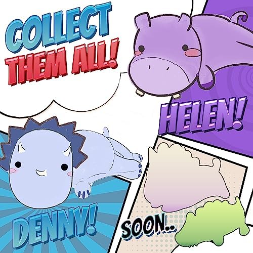 Cozi-Kins Weighted Purple Hippo Stuffed Animal - 35 Lbs 24 Inches