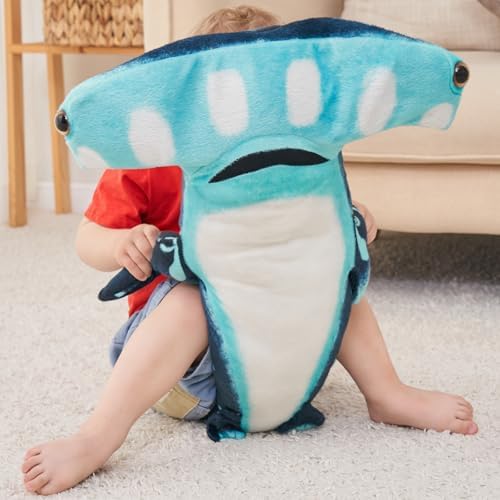 40 Inch Hammerhead Shark Plush Toy - Giant Huggable Stuffed Animal