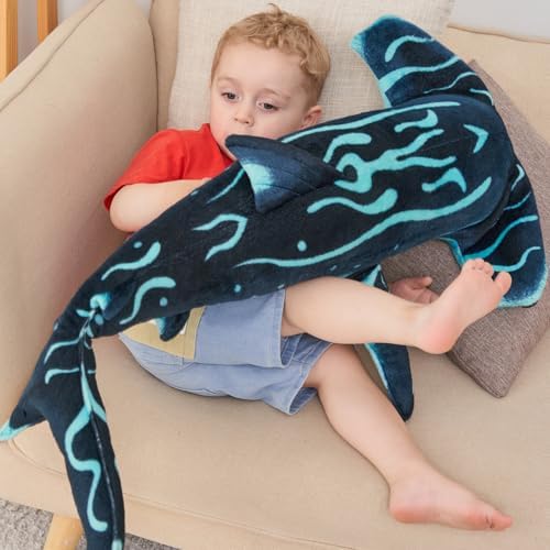 40 Inch Hammerhead Shark Plush Toy - Giant Huggable Stuffed Animal