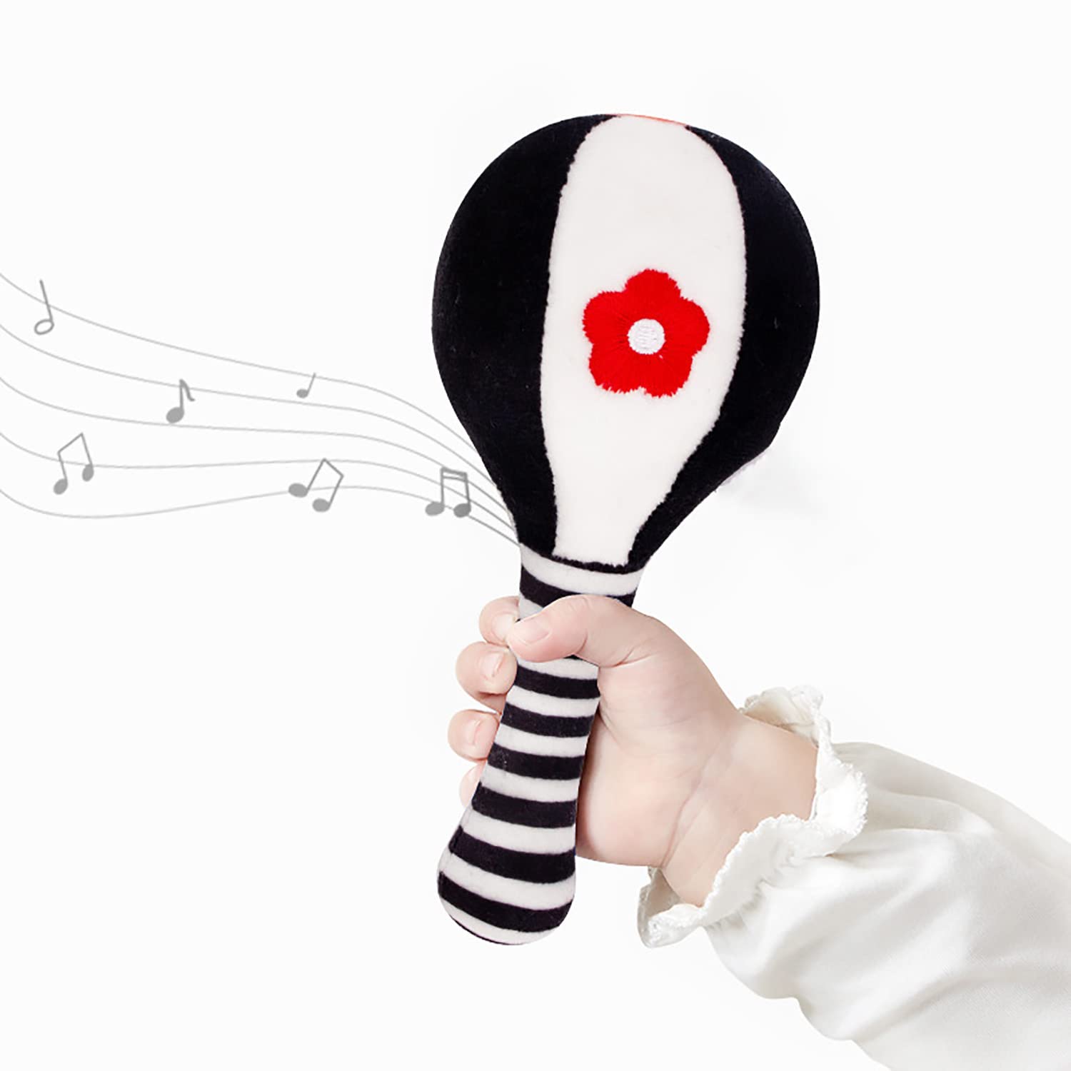 SHXERO 2 Pcs Soft Baby Rattles for 0-6 Months