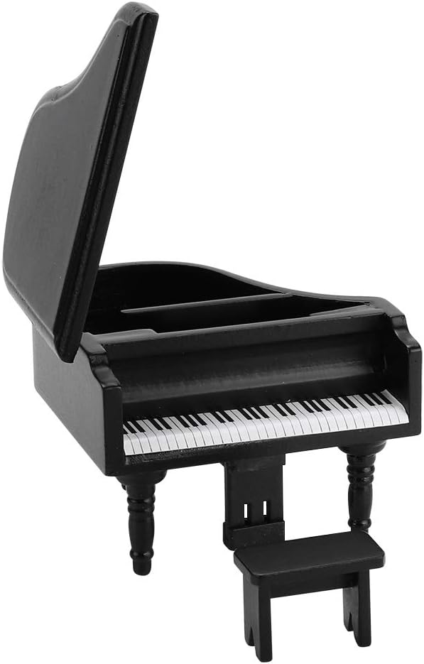 Zerodis 112 Scale Mini Grand Piano Black